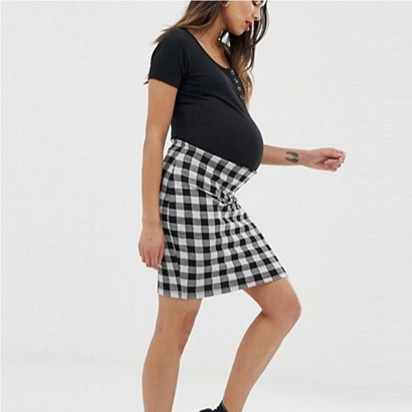 bunvel 2020 casual maternity dresses summer women pregnancy clothes patchwork plaid pronted short sleeve pregnant sundresses, White
bunvel 2020 casual maternity dresses summer women pregnancy clothes patchwork plaid pronted short sleeve pregnant sundresses, White