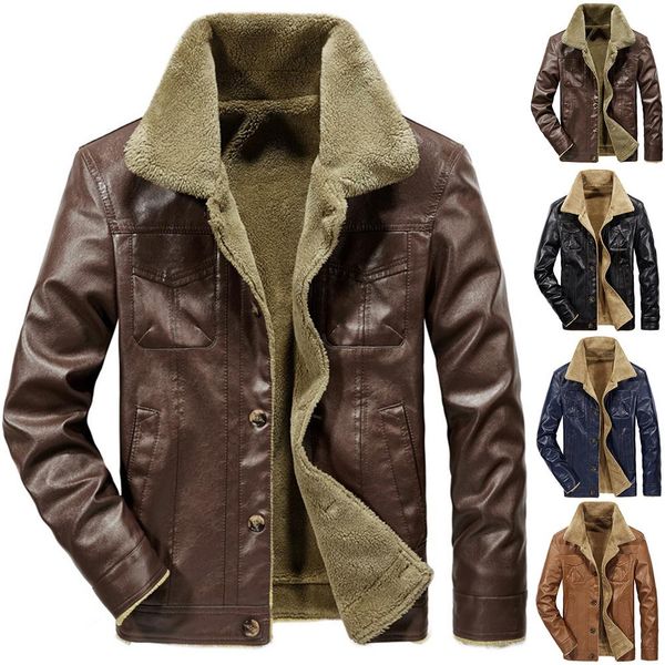 new autumn winter men leather jacket stand collar plus velvet thick warm leather jacket men social mens motorcycle sport jackets, Black;brown
new autumn winter men leather jacket stand collar plus velvet thick warm leather jacket men social mens motorcycle sport jackets, Black;brown