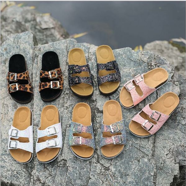 cork sandles kids sequins flip-flops beach sandals double buckle summer cool slippers antiskid casual indoor shoes sandalias f5917, Black
cork sandles kids sequins flip-flops beach sandals double buckle summer cool slippers antiskid casual indoor shoes sandalias f5917, Black