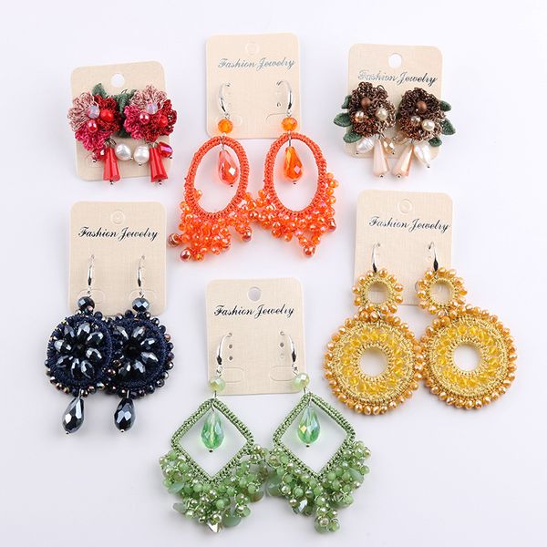 vogue of new fund of 2019 autumn woman manual earrings, crystal beaded flower shape exquisite earring restoring ancient ways, Silver
vogue of new fund of 2019 autumn woman manual earrings, crystal beaded flower shape exquisite earring restoring ancient ways, Silver