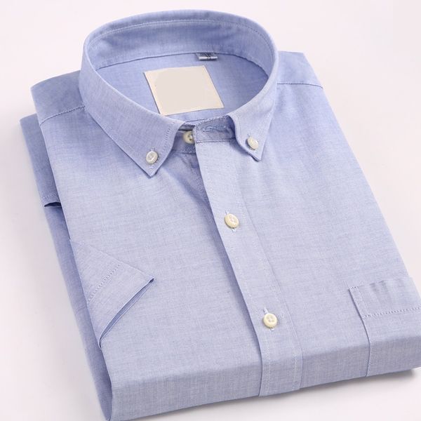 men's casual dress short sleeved shirt 100% cotton oxford male slim fit shirt for men summer new brand social shirts ds395, White;black
men's casual dress short sleeved shirt 100% cotton oxford male slim fit shirt for men summer new brand social shirts ds395, White;black