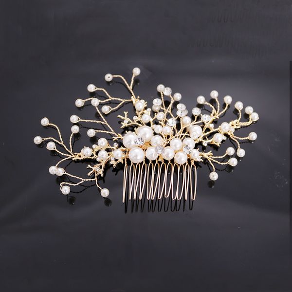 1pc fashion rhinestone pearl hair combs handmade hair ornaments wedding accessories for women headwear, Golden;white
1pc fashion rhinestone pearl hair combs handmade hair ornaments wedding accessories for women headwear, Golden;white