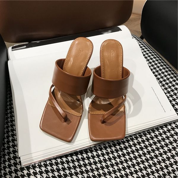 new fashion elegant square toe open toe high heels high heel slippers candy color open toes thick fashion female summer slides, Black
new fashion elegant square toe open toe high heels high heel slippers candy color open toes thick fashion female summer slides, Black