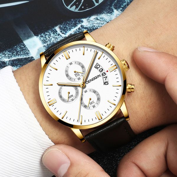 

men's watches man diamond watch clock analog quartz vogue wristwatches gifts 2018 luxury male watches clock relojes hombre 2019, Slivery;brown