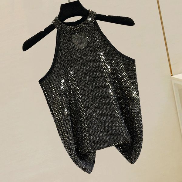 sequined suspender for ladies out wearing women summer sleeveless halter body shirts nancylim, White
sequined suspender for ladies out wearing women summer sleeveless halter body shirts nancylim, White
