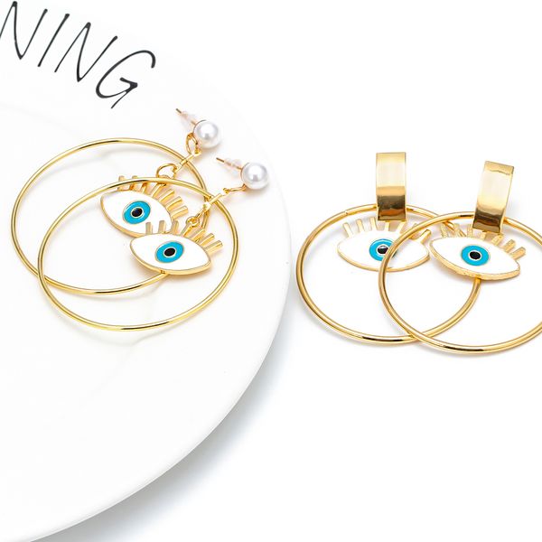 meibeads 1pair/lot bohemian enamel evil eye drop earrings for women fashion round circle geometric dangle earring jewelry, Silver
meibeads 1pair/lot bohemian enamel evil eye drop earrings for women fashion round circle geometric dangle earring jewelry, Silver
