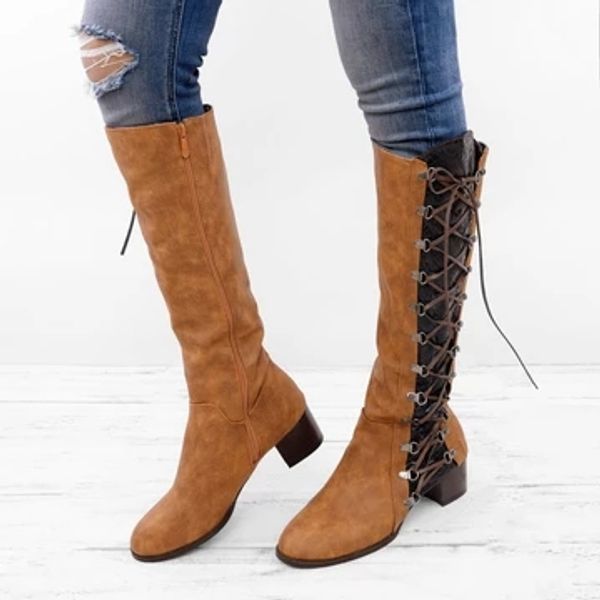 2019 new fashion autumn winter boots women pointed toe lace-up high heels shoes knee high boots women large size 35-43, Black
2019 new fashion autumn winter boots women pointed toe lace-up high heels shoes knee high boots women large size 35-43, Black