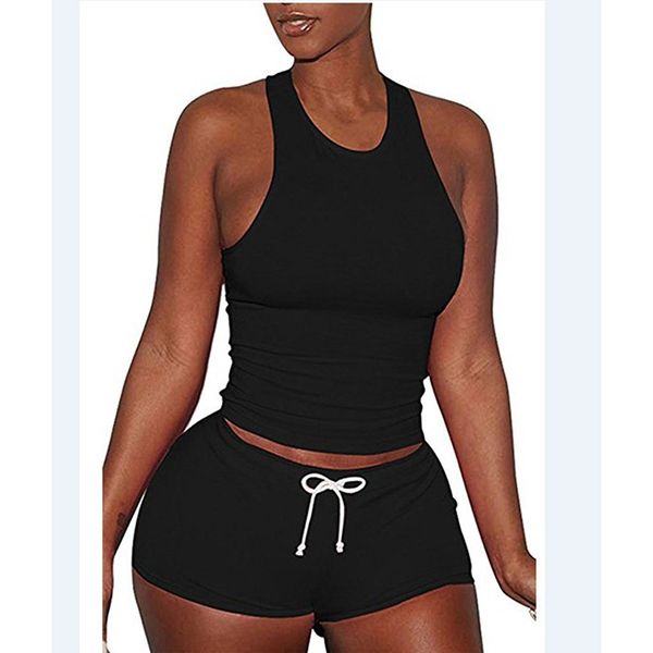 summer 2020 women fashion sport set casual women's suit sleeveless solid slim women vest crop + drawstring shorts set, White;red
summer 2020 women fashion sport set casual women's suit sleeveless solid slim women vest crop + drawstring shorts set, White;red