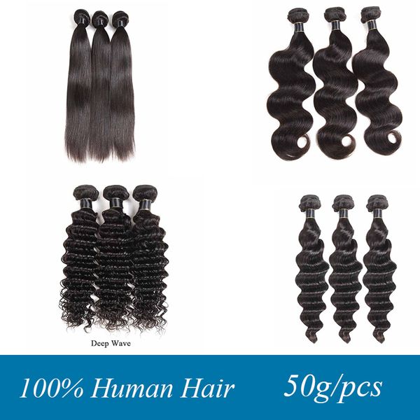 9a brazilian virgin hair weaves wefts body wave straight human hair peruvian malaysian indian deep water wave loose deep 50g/pcs, Black
9a brazilian virgin hair weaves wefts body wave straight human hair peruvian malaysian indian deep water wave loose deep 50g/pcs, Black