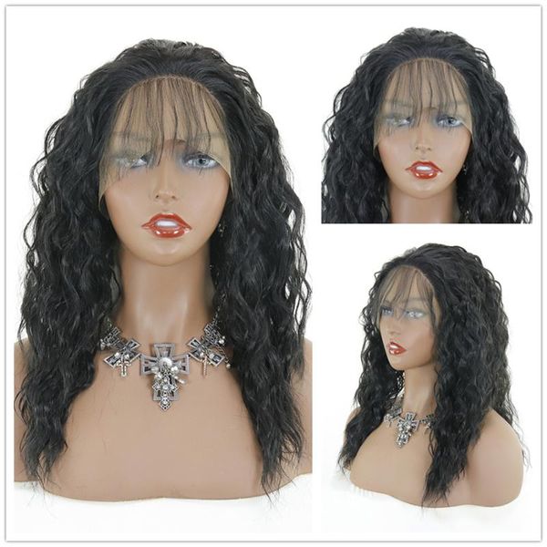 13x4 black synthetic lace front wigs loose curly long hair resistant glueless with natural hairline for women with baby hair
13x4 black synthetic lace front wigs loose curly long hair resistant glueless with natural hairline for women with baby hair