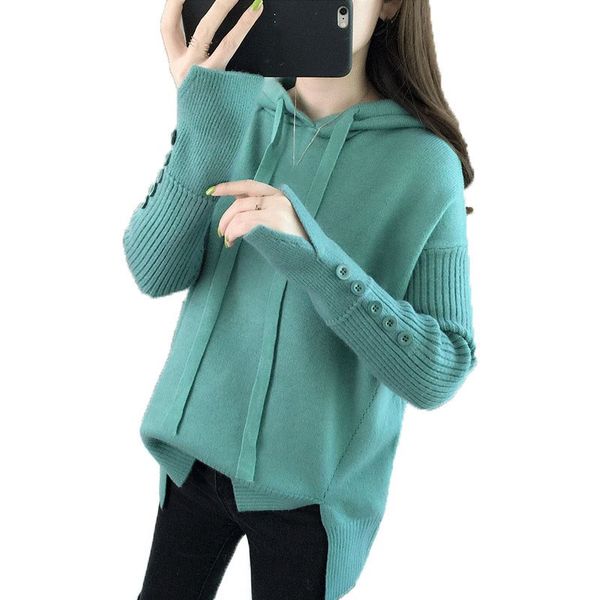 2019 women autumn winter hooded knitted sweater long sleeve stretchy solid pullovers female casual chic, White;black
2019 women autumn winter hooded knitted sweater long sleeve stretchy solid pullovers female casual chic, White;black