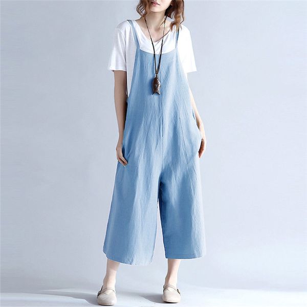 women casual overalls jumpsuit black/blue strap rompers dungaree oversized loose trousers ladies plus size suspenders jumpsuit, Black;white
women casual overalls jumpsuit black/blue strap rompers dungaree oversized loose trousers ladies plus size suspenders jumpsuit, Black;white