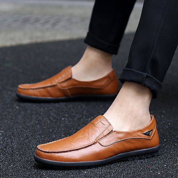 fashion leisure men casual leather shoes solid spring autumm flat loafer driving shoes genuine leather concise slip on footwear, Black
fashion leisure men casual leather shoes solid spring autumm flat loafer driving shoes genuine leather concise slip on footwear, Black