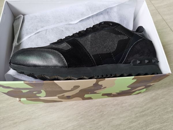 с коробкой дизайнерская обувь rockrunner камуфляжная ткань nappa sneaker натуральная кожа мужские женские туфли на плоской подошве кроссовки, Black
с коробкой дизайнерская обувь rockrunner камуфляжная ткань nappa sneaker натуральная кожа мужские женские туфли на плоской подошве кроссовки, Black