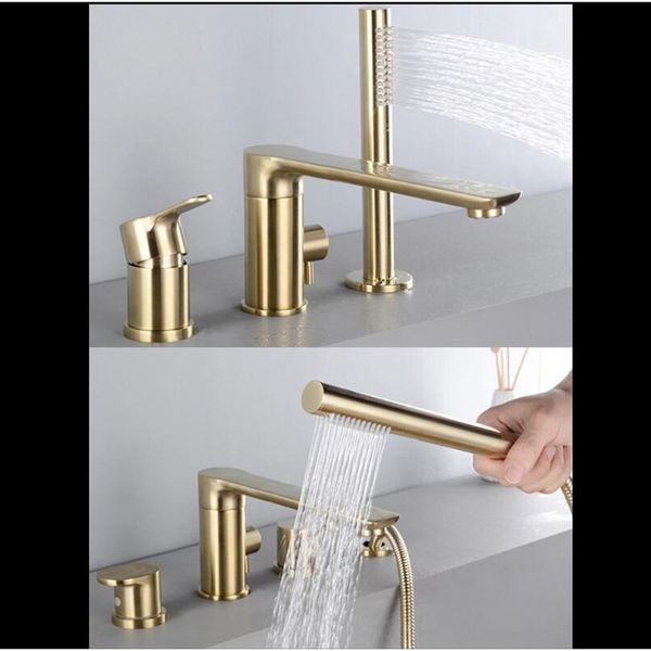 brush gold bathroom bathtub faucet set decked three holes rotation bathtub faucet set brass black chrome
brush gold bathroom bathtub faucet set decked three holes rotation bathtub faucet set brass black chrome