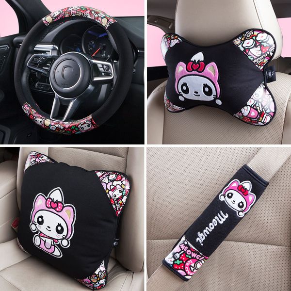 chsky cute cat car neck pillow seat headrest car seat cover steering covers protector waist pillow auto accessories for girls
chsky cute cat car neck pillow seat headrest car seat cover steering covers protector waist pillow auto accessories for girls