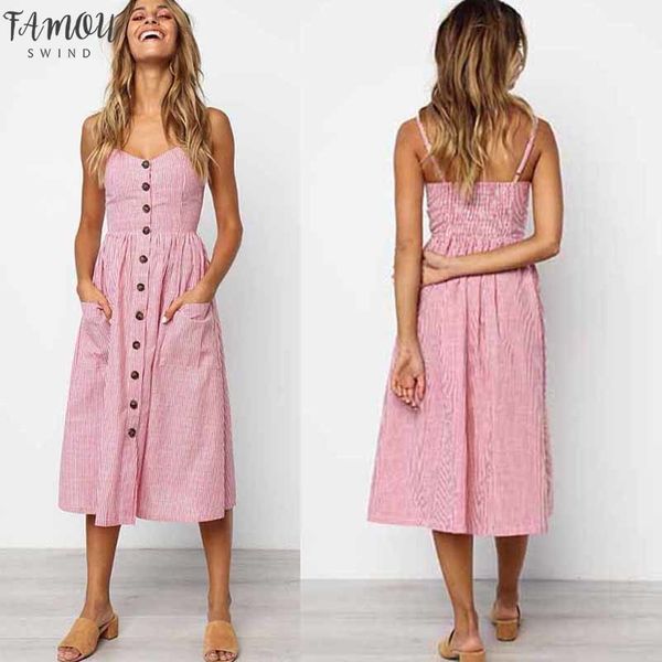 summer dress women button striped print cotton v neck off shoulder spaghetti strap pocket beach midi dresses female vestidos, Black;gray
summer dress women button striped print cotton v neck off shoulder spaghetti strap pocket beach midi dresses female vestidos, Black;gray