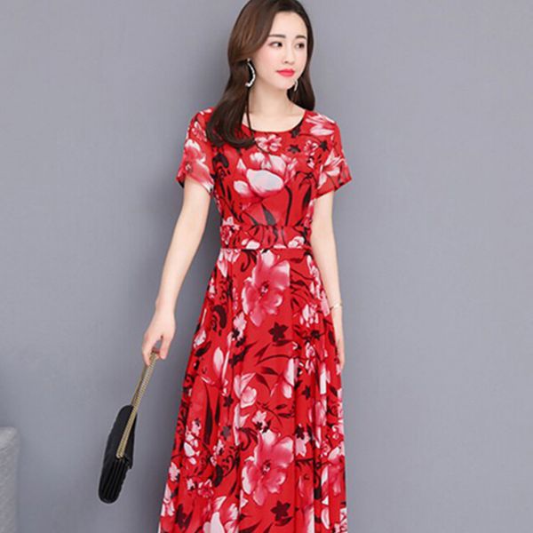 elegant dress short sleeve floral print women casual summer loose cocktail round neck 2019, Black;gray
elegant dress short sleeve floral print women casual summer loose cocktail round neck 2019, Black;gray