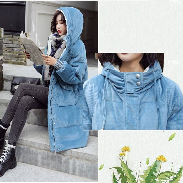 winter women long parkas coat casual loose thicken corduroy fabric hooded female outwear jacket outwear parkas coat big code, Black
winter women long parkas coat casual loose thicken corduroy fabric hooded female outwear jacket outwear parkas coat big code, Black