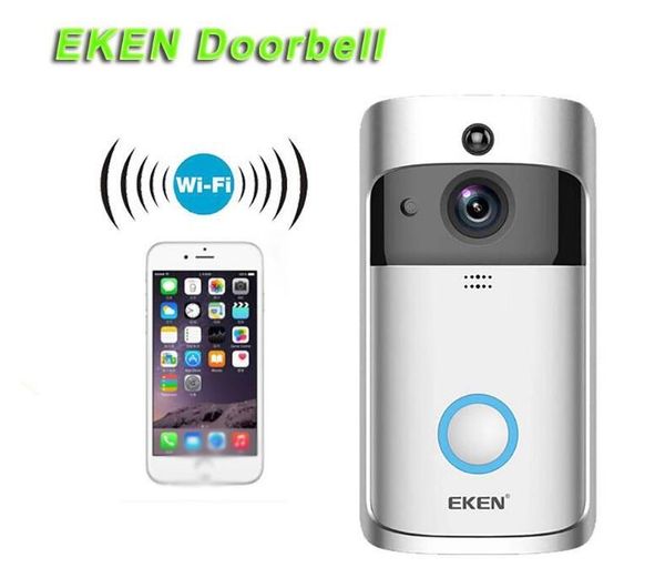 2019-eken smart home video doorbell 720p hd for wifi connection real-time video camera two-way audio lens wide angle night vision pir motion
2019-eken smart home video doorbell 720p hd for wifi connection real-time video camera two-way audio lens wide angle night vision pir motion