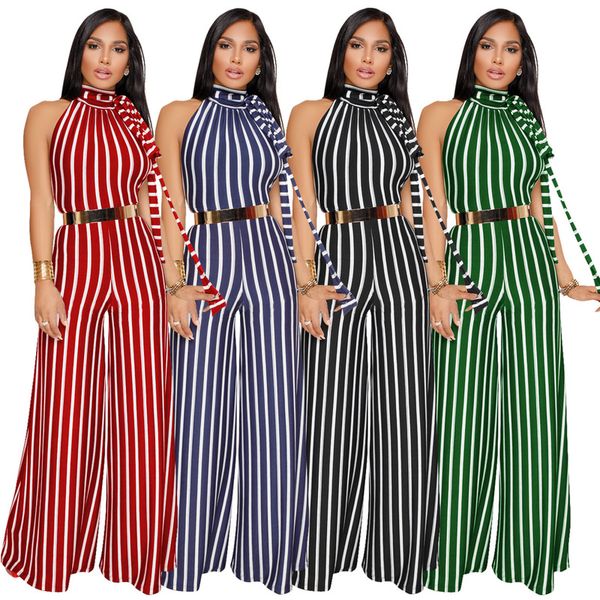 women s speed to sell through selling stripe with bare back wide legged jumpsuits spot0224, Black;white
women s speed to sell through selling stripe with bare back wide legged jumpsuits spot0224, Black;white