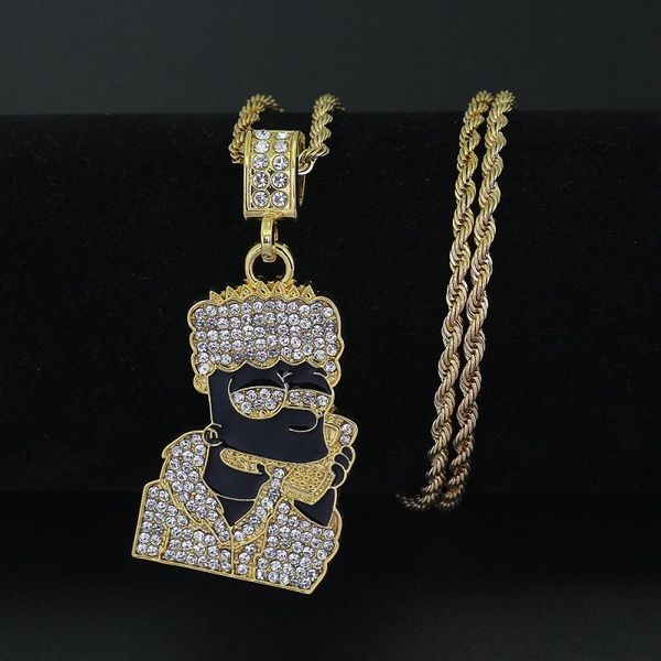 mens hip hop ожерелье ювелирные изделия золото twist цепи героев мультфильмов iced out ожерелье для мужчин, Silver
mens hip hop ожерелье ювелирные изделия золото twist цепи героев мультфильмов iced out ожерелье для мужчин, Silver