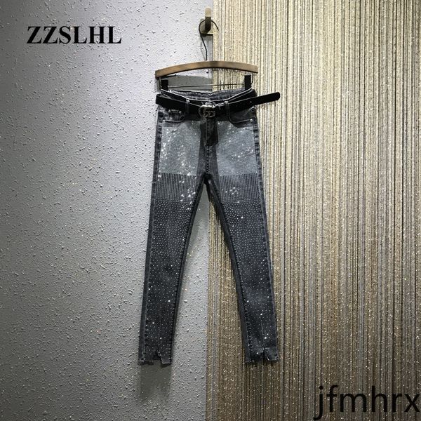 skinny jeans woman 2020 spring autumn high waist stretch rhinestone denim ankle-length pants women's jeans, Blue
skinny jeans woman 2020 spring autumn high waist stretch rhinestone denim ankle-length pants women's jeans, Blue