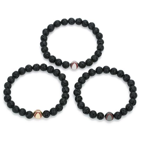 baseball ball charms bracelet 8mm black lava stone beads bracelet volcano diy essential oil diffuser bracelet wristband jewelry
baseball ball charms bracelet 8mm black lava stone beads bracelet volcano diy essential oil diffuser bracelet wristband jewelry