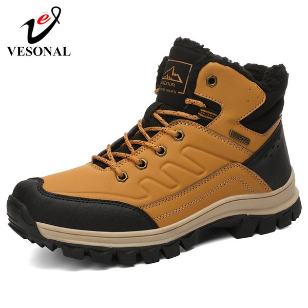 vesonal brand winter male warm short plush snow boots man ankle boots quality pu leather sneakers men outdoor hiking shoes, Black
vesonal brand winter male warm short plush snow boots man ankle boots quality pu leather sneakers men outdoor hiking shoes, Black