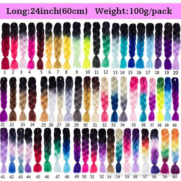 kanekalon hair 24inch 100g pack synthetic jumbo braids hair ombre crochet braiding hair extensions african hairstyle, Black
kanekalon hair 24inch 100g pack synthetic jumbo braids hair ombre crochet braiding hair extensions african hairstyle, Black