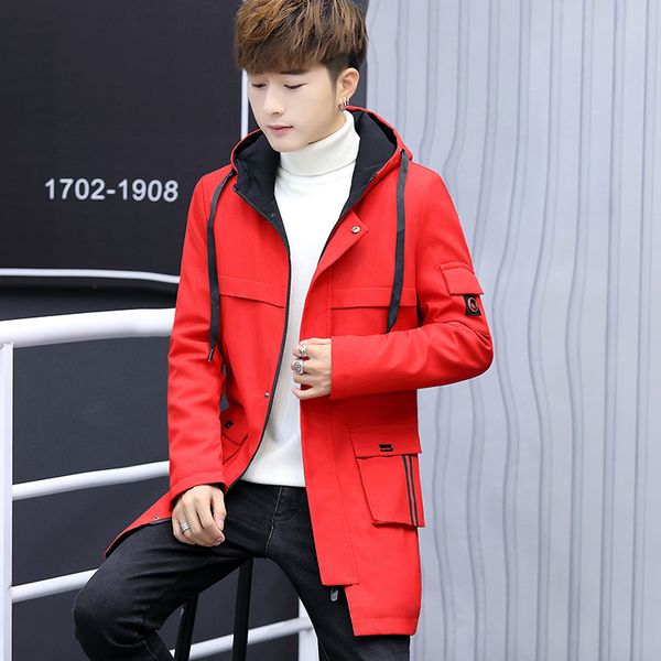 2019 winter jacket for men hooded slim parka korean man jacket long coat cashmere man windbreaker parkas, Black
2019 winter jacket for men hooded slim parka korean man jacket long coat cashmere man windbreaker parkas, Black