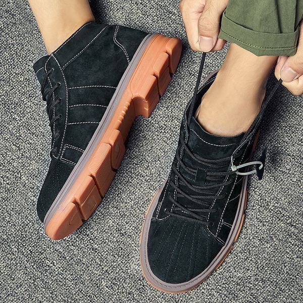 2019 men leather casual shoes chaussure home men's lace up footwear outdoor moccasins hiking shoes *1022, Black
2019 men leather casual shoes chaussure home men's lace up footwear outdoor moccasins hiking shoes *1022, Black
