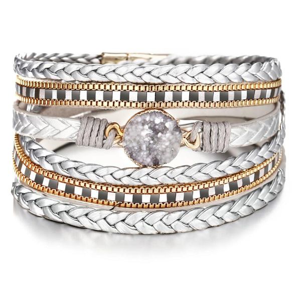 leather bracelet couple charms accessories for women shell pearl crystal bracelets natural stone boyfriend gift mens jewellery, Golden;silver
leather bracelet couple charms accessories for women shell pearl crystal bracelets natural stone boyfriend gift mens jewellery, Golden;silver
