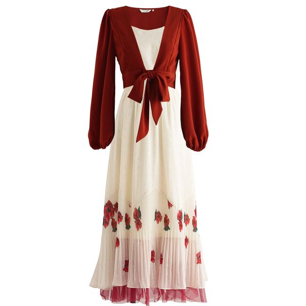 2 piece outfits for women 2019 summer sleeveless print chiffon dress and short coat red 2piece set women dresses ankle-length, White
2 piece outfits for women 2019 summer sleeveless print chiffon dress and short coat red 2piece set women dresses ankle-length, White