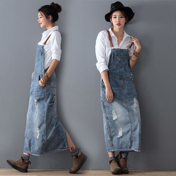 fashion maxi denim dress summer ladies suspenders holes jean dresses female loose plus size 4xl bib blue cowboy long dress 8075, Black;gray
fashion maxi denim dress summer ladies suspenders holes jean dresses female loose plus size 4xl bib blue cowboy long dress 8075, Black;gray