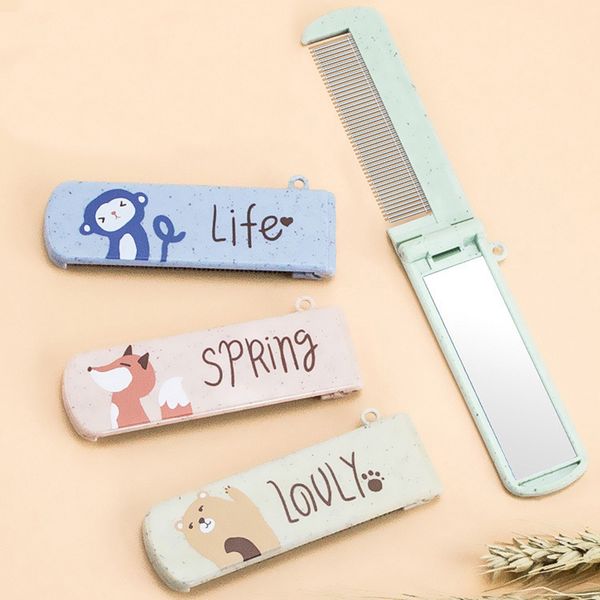 1pcs cartoon folding comb with mirror portable folding mini hair comb pocket size anti-static travel hair comb hair styling tool, Silver
1pcs cartoon folding comb with mirror portable folding mini hair comb pocket size anti-static travel hair comb hair styling tool, Silver