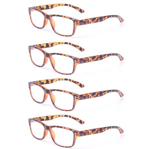 reading glasses set of 4 great value quality fashion plastic clear lens eyewear men and women spring hinge presbyopic glasses, Silver
reading glasses set of 4 great value quality fashion plastic clear lens eyewear men and women spring hinge presbyopic glasses, Silver