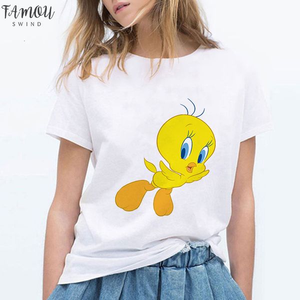 new looney tunes tweety bird women t shirts funny vogue harajuku streetwear plus size roupas feminina, White
new looney tunes tweety bird women t shirts funny vogue harajuku streetwear plus size roupas feminina, White