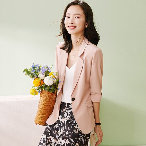 100% mulberry silk solid color jacket 2020 autumn new pink one button new womenswear, White;black
100% mulberry silk solid color jacket 2020 autumn new pink one button new womenswear, White;black