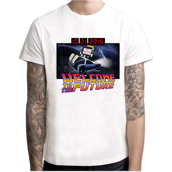 back to the future men t-shirts o-neck short sleeve funny print bf t shirt fashion tees men good quality tshirt mr4015, White;black 
back to the future men t-shirts o-neck short sleeve funny print bf t shirt fashion tees men good quality tshirt mr4015, White;black