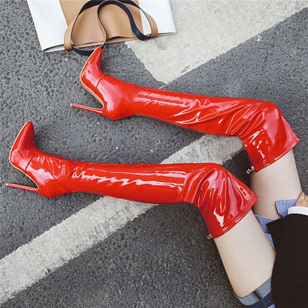 plus size 48 2019 new thigh high boots women high heels over-the-knee boots pointed toe autumn winter shoes, Black
plus size 48 2019 new thigh high boots women high heels over-the-knee boots pointed toe autumn winter shoes, Black