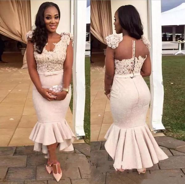 new mermaid cocktail dresses tea length sheer back long tulle sleeves prom party gowns arabic african bridesmaid dress z80, Black
new mermaid cocktail dresses tea length sheer back long tulle sleeves prom party gowns arabic african bridesmaid dress z80, Black