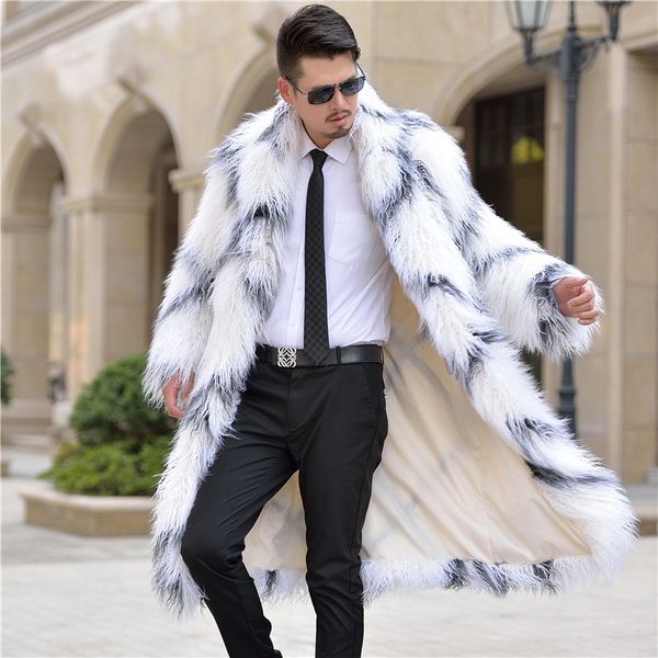 s-3xl fall winter men fashion normic faux fur overcoat trench coat men's long design turn-down collar furry coats outerwear, Black
s-3xl fall winter men fashion normic faux fur overcoat trench coat men's long design turn-down collar furry coats outerwear, Black