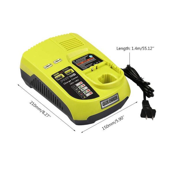 3a 12v 18v for ryobi p117 ni-cd rechargeable battery charger ni-mh li-ion power tool p108 us eu plug
3a 12v 18v for ryobi p117 ni-cd rechargeable battery charger ni-mh li-ion power tool p108 us eu plug