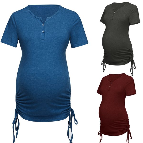 vetement femme 2019 Women Short Sleeve maternity pregnant tops blouses Solid Breastfeeding Nusring Maternity Summer Clothes
vetement femme 2019 Women Short Sleeve maternity pregnant tops blouses Solid Breastfeeding Nusring Maternity Summer Clothes