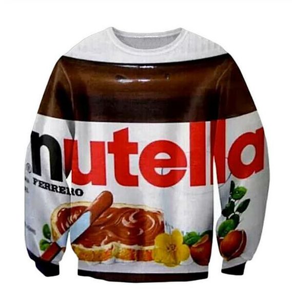 fashion mens/womans nutella funny 3d printing sweatshirt outfits hoodies plus size aa052, Black
fashion mens/womans nutella funny 3d printing sweatshirt outfits hoodies plus size aa052, Black