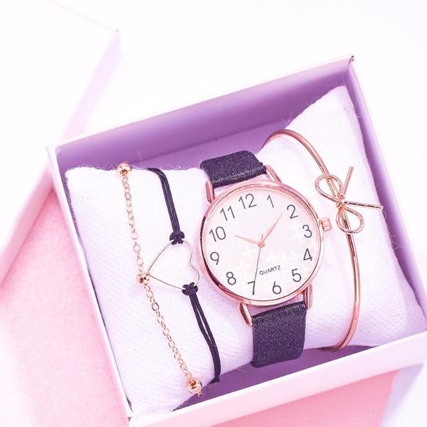fashion watch set women 4pcs quartz wristwatch leather ladies bracelet luxury black watch casual relogio femenino gift for women, Slivery;brown
fashion watch set women 4pcs quartz wristwatch leather ladies bracelet luxury black watch casual relogio femenino gift for women, Slivery;brown