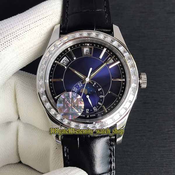 km complications annual calendar 5205g-013 cal.324sc automatic 5205 moon phase blue dial mens watch diamond bezel sapphire designer watches, Slivery;brown
km complications annual calendar 5205g-013 cal.324sc automatic 5205 moon phase blue dial mens watch diamond bezel sapphire designer watches, Slivery;brown