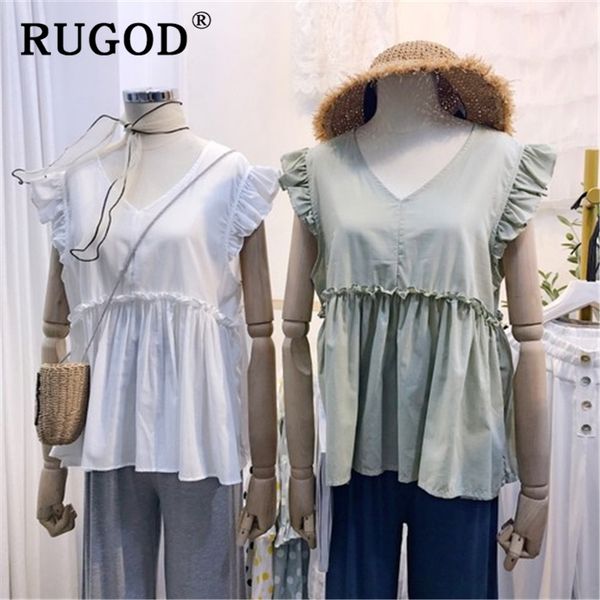 rugod korean ruffles office lady shirt fashion v neck short style blouse 2019 summer new white roupa feminina blusas mujer
rugod korean ruffles office lady shirt fashion v neck short style blouse 2019 summer new white roupa feminina blusas mujer