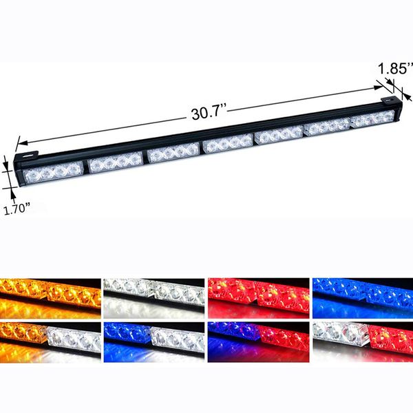 30.7" 28 led emergency warning light bar traffic advisor flash strobe amber yellow 12v led high power strobe light bar
30.7" 28 led emergency warning light bar traffic advisor flash strobe amber yellow 12v led high power strobe light bar